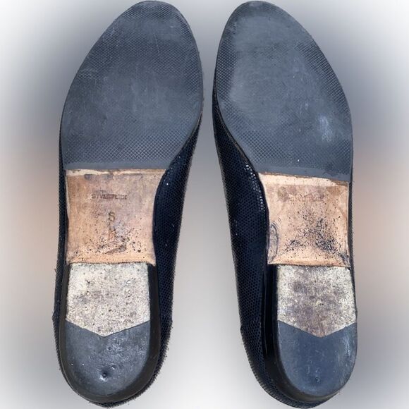 Vintage Bally Isabel Styleflex Black Shimmer Sequence Flats 6M - Picture 5 of 5